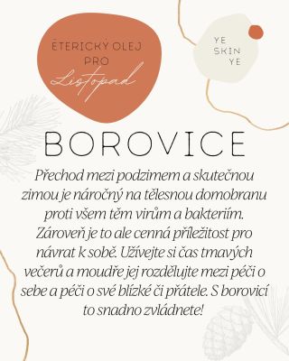 Aromaterapie🌲 Éterický olej BOROVICE
