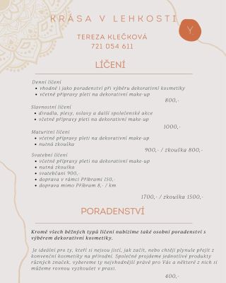 ✨ Tak a je to oficiální. ✨ Nově se k nám můžete objednávat a využívat služeb líčení s přírodní dekorativní kosmetikou....